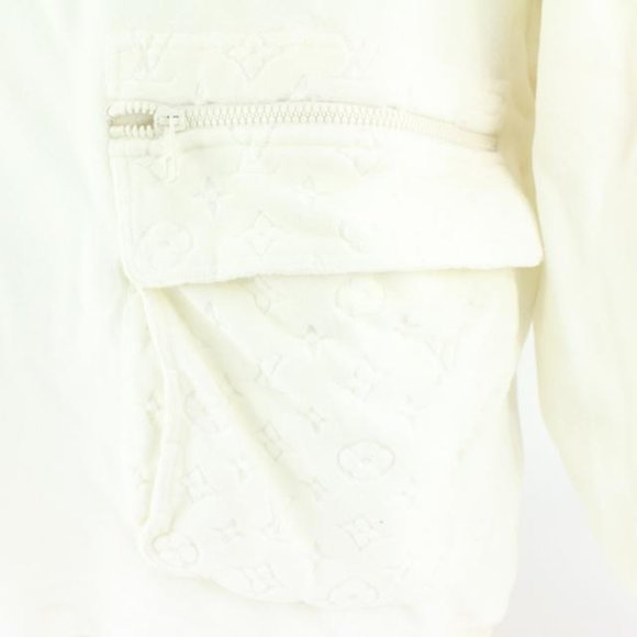 Louis Vuitton Mens Small Plain Rainbow Runway Velour Monogram Zip Sweatshirt - Picture 8 of 12